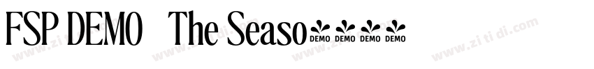 FSP DEMO   The Seaso字体转换